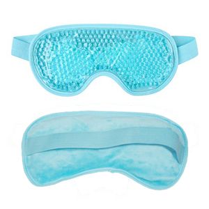Gel Eye Mask Reusable Beads for Hot Cold Therapy Soothing Relaxing Beauty Gel Eye Mask Sleeping Ice Goggles Sleeping Mask