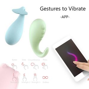 Telefono app telecomando vibratore per donne vaginale salto uovo Kegal palla intelligente 8 velocità clitoride g-spot stimolare delfino giocattoli del sesso