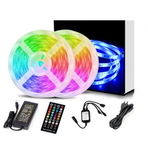 Strisce LED attive per suono musicale 12V 5050 RGB LED intelligenti Striscia flessibile Nastro luminoso intelligente 5M Set 300 LED impermeabili