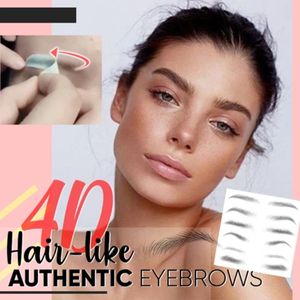 Magic 4D Hair-like Eyebrow Tattoo Sticker False Eyebrows 7 Day Long Lasting Super Waterproof Makeup Eye Brow Stickers Cosmetics