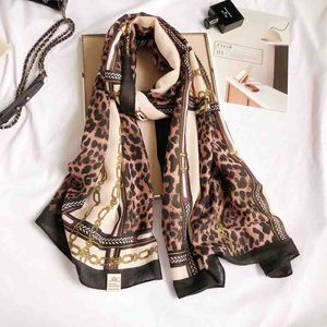 180*90cm Autumn Winter Female Leopard Print Scarf Women Cotton Blend Scarves Long Shawl Wrap Blanket Warm Drop Shipping