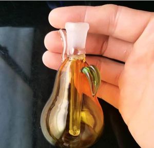 Colore a forma di pera bong vetro narghilè accessori, pipe di vetro colorati mini multi-colori Tubi mano migliore Cucchiaio di vetro del tubo