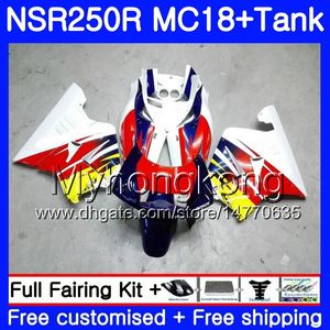 바디 화이트 블루 프레임 HONDA NSR 250 R 용 MC18 PGM2 NSR 250R NS250 NSR250R 88 89 262HM.9 MC16 NSR250 R RR NSR250RR 1988 1989 88 89 페어링