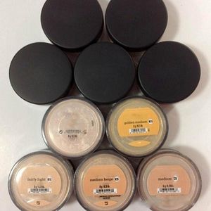 8G Minerals Foundation Löst pulvermedium/lätt/rättvist/solbrun/ganska lätt/medium beige/värme ansiktspulver