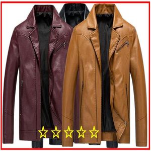 autumn winter mens leather 5xl men brand casual motorcycle jacket coat pu jackets jaqueta de couro masculina
