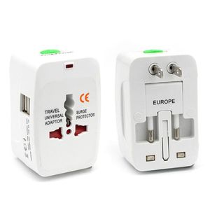 Uluslararası Seyahat Adaptörü Evrensel Güç Adaptörleri Fiş Dönüştürücü Dünya Çapında Hepsi Birte Birinde USB Portu ile AC Soket Adaptörü ABD AB İngiltere AU