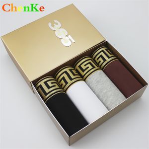 ChenKe Heißer Verkauf Männer Baumwolle Boxershorts Männer Erweiterung Gold Gürtel Heathy Unterwäsche Marke Herren Boxer Männliche Höschen 7 Farben Y19042302