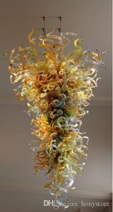 Longree Creative Design Lamp Fixtures Colored 100% Hand Blown Glass Famous Home Art Decoration Beautiful Chandeliers