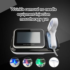 Tillverkare Direktförsäljning Radiofrekvens Meso Gun Facial Skin Care Machine med LED -ljusterapi Mesoterapipistol