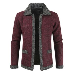 Giacca da uomo nuovo stile maglione lavorato a maglia maglioni di lana casual Hick maglia mantenere cappotti caldi capispalla outdoor inverno cardigan uomo abbigliamento