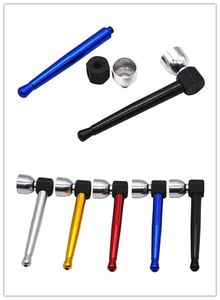 Metal Aluminium Detachable Pan Pot Smoking Tobacco Hand Cigarette Pipes 5colors 9cm Length Pipe Accessories Tools For Oil Rigs Fashion