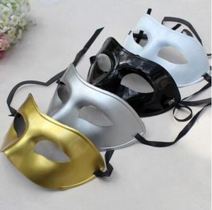 Spedizione DHL gratuita Maschere natalizie Maschere veneziane Maschere mascherate Maschera mezza faccia in plastica