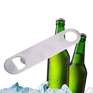 500 st Speed ​​Bottle Cap Opener Unique Large Flat Rostfritt Stål Remover Bar Blade