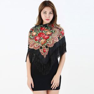 2018 Autumn and Winter New Women Large Square Scarf Tassels Thickened Printed Scarves Ladies Hot Sale Shawl