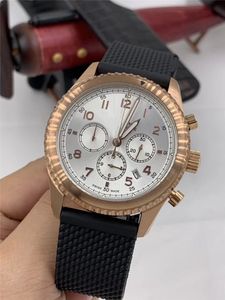 Free shipping Luxury watch quartz stopwatch Stainless watches brown dial man watch luxury wristwatch 254
