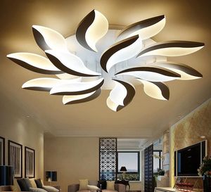 Nowy Design Plafon Avize Akrylowe Nowoczesne LED LED Sufit Lights do salonu Room Sypialni Lampe Kryty Lampa Sufitowa Myy