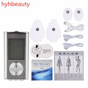 Tragbare Ganzkörper-Digital-Therapie-Massager Abnehmen Impulsmuskeln Relax Massage Electric Slim 4 Pads Schmerzlinderung Fitness für Schulterbeine