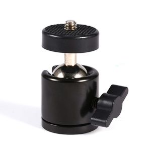 Mini Bola Cabeça de cabeça do tripé de 360 ​​Swivel DSLR Camera DV Mini Tripé Dsr Ballhead 1/4