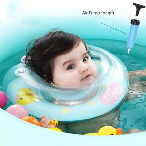Baby Neck Float Swim Trainer Segurança de grossa de grossa anel de nadar para 0-24 meses crianças bebidas combinadas de mão dupla ajustável