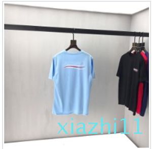 Fashion-2020SS Spring and Summer New High Grade Bawełna Druk Krótki rękaw Okrągły panel Neck T-Shirt