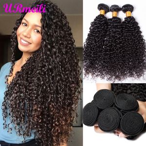 Mongolian Kinky Curly Virgin Hair Bundles Remy Human Hair Extensions Nature Color Buy 3/4 Bundles Thick Kinky Curly Bundles