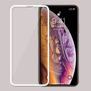 Neueste Vollkleber-Abdeckung aus gehärtetem Glas-Displayschutz für iPhone XS MAX X XR 8 7 Samsung J4 J6 J7 J8 A7 A8