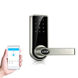 الباب الإلكترونية قفل شاشة تعمل باللمس لوحة المفاتيح 4 بطاقات رمز رقمي قفل الباب الذكي