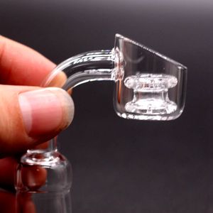 Verdicken Quarz Banger Nagel für Bong Rauchen Dab Werkzeug 14mm 18mm Weiblich Männlich Glas Eimer Schüssel Wasser rohre