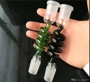 Vaso dritto a spirale a colori 2022 ﾠ, accessori per bong in vetro all'ingrosso, fumatori di pipe ad acqua in vetro