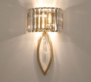 Lampada da parete postmoderna cristallo personalità creativa soggiorno camera da letto lampada da comodino lampada da parete corridoio minimalista luci bagno MYY