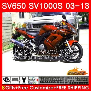 Suzuki SV650 Fairing Kiti toptan satış-Suzuki SV650S için Vücut Metal Turuncu SV1000S KIT HC SV S S SV650 S PERSERING