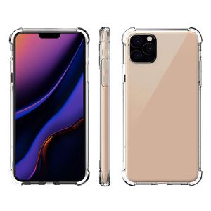 Прозрачные чехлы для телефонов iPhone 14 13 12 11 mini Pro MAX XS XR 8 7 Plus Samsung S20 TPU 1,5 мм защитный противоударный прозрачный чехол