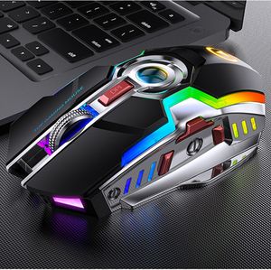 A5 Rechargeable Wireless Mouse 7-Key 1600dpi Gaming Mice Dedicated 2.4GHz Silent Office Mouse Suitable for Various Video Gaming Mice DHL