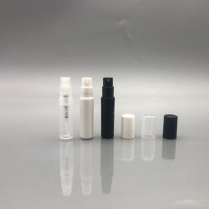 Garrafas de spray de atomizador de 2 ml para amostras mini garrafa de spray de plástico transparente de plástico transparente de amostra vazia recipientes de amostra
