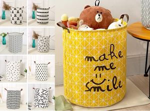 28 styles foldable storage bucket oversized stotage basket for children's toy top waterproof bathroom dirty clothes laundry storage box