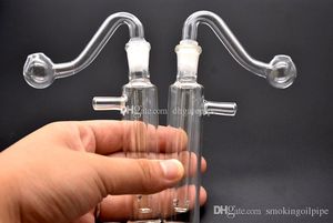 Rig Dab reciclador de água Bong Vidro Oil Burner Cachimbo Bong coador de vidro Bongs 10MM hookah ash catcher com tubo queimador de óleo de vidro e mangueira