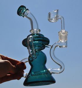 8.6 inç uzunluğunda cam su bongs nargile duman su borusu dab teçhizat beher bong kafa petrol kuleleri ile 14mm banger