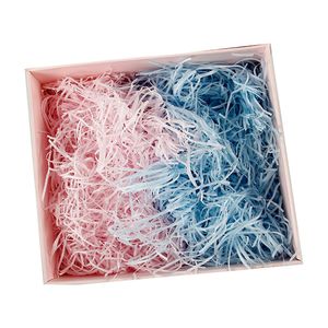 100g/pack 27 f￤rger Wraps Fashion Craft Shredded Crinkle Paper Basket Shredded Tissue Paper Grass Filler Wedding Party Gift