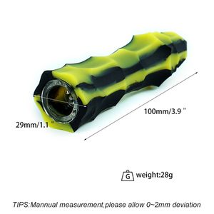 シリコン喫煙ハンドパイプガラスボンウォーターパイプ幾何学的形状ガラスボウルボン