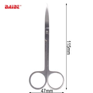 New Stainless Steel Small Eyebrow Nose Hair Scissors Cut Manicure Facial Trimming Tweezer Makeup Beauty Tool