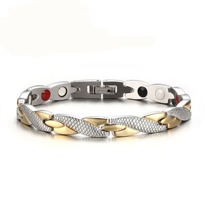 2019 Hot Torcido Saudável Magnetic 4 Cores Pulseira para Mulheres Terapia De Potência Ímãs Pulseiras Homens Pulseiras Mulheres Homens Pulseira