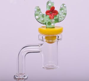 Yüksek Kalite Dab Carb Kuvars Banger Carb Cap İçin Kuvars Banger 23mm Cam Cactus Stil Kuvars Banger Cap Kabarcık Carb Cap Caps