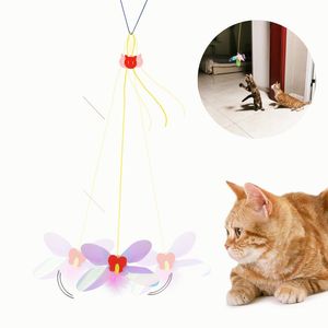 Funny Cat Stick Fishing Rod Style Stick Cat-Teasing Stick för Hanging Pet Toy Pet Supplies YQ01344