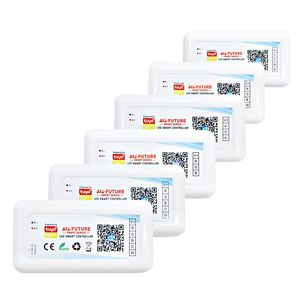 Vida Inteligente APP 5-24V Wifi única cor / CCT / RGB / RGBWW / RGBCCT inteligente Faixa Luz Controlador Smart Home trabalho com Alexa Google