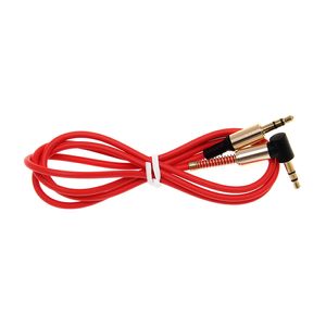 3.5mm JACK AUDIO CABLE 3.5mm Man till manlig 90 graders höger vinkel Bil Aux Auxiliary Audio Cable Cord för telefon