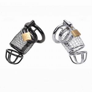 Male Chastity Device Cock Cage Restraint Stainless Steel Penis Ring Virginity Chastity Lock Belt SM Bondage adult sex toys Products For Men