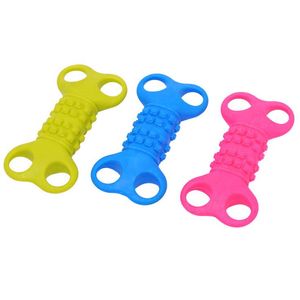 Four Hole Bones Dog Toy For Small Dogs Rubber Clean Teeth Chew Toy For Training Dog Pet Supplies