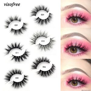 Visofree Mink Lashes 3D Mink Eyelashes 100% Cruelty free Lashes Handmade Reusable Natural Eyelashes Popular False Lashes Makeup