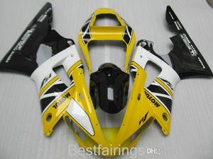 ZXMotor Hot Sale Fairing Kit för Yamaha R1 2000 2001 Yellow White Black Fairings YZF R1 00 01 VN35