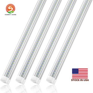 Фото В США + 2ft 4ft 5ft 6ft 8ft LED Свет пробки V Форма Встроенный LED трубки 8 футов Cooler двери морозильной камеры светодиодные лампы